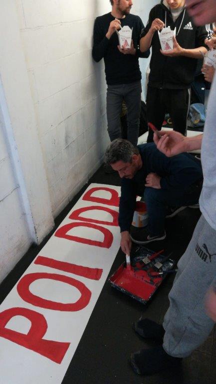 STRISCIONE CONTRO BALDINI 15.05.2019